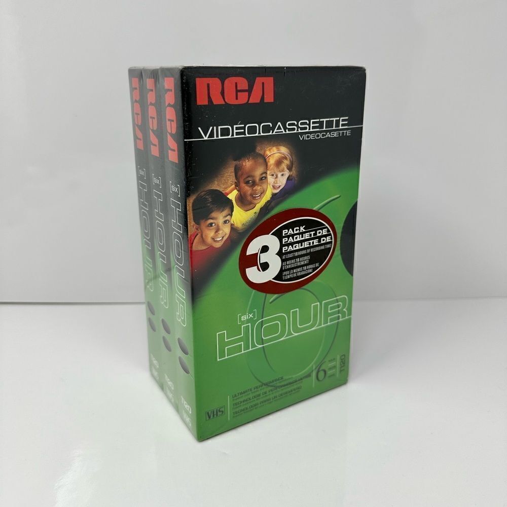 Sealed lot of 3 RCA vhs tapes